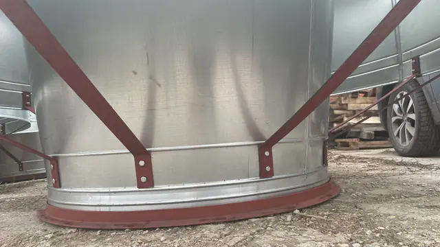 Круглое соединение крупным планом